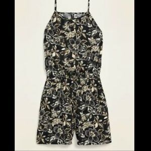 OLD NAVY PRINTED SURPLICE BACK ROMPER